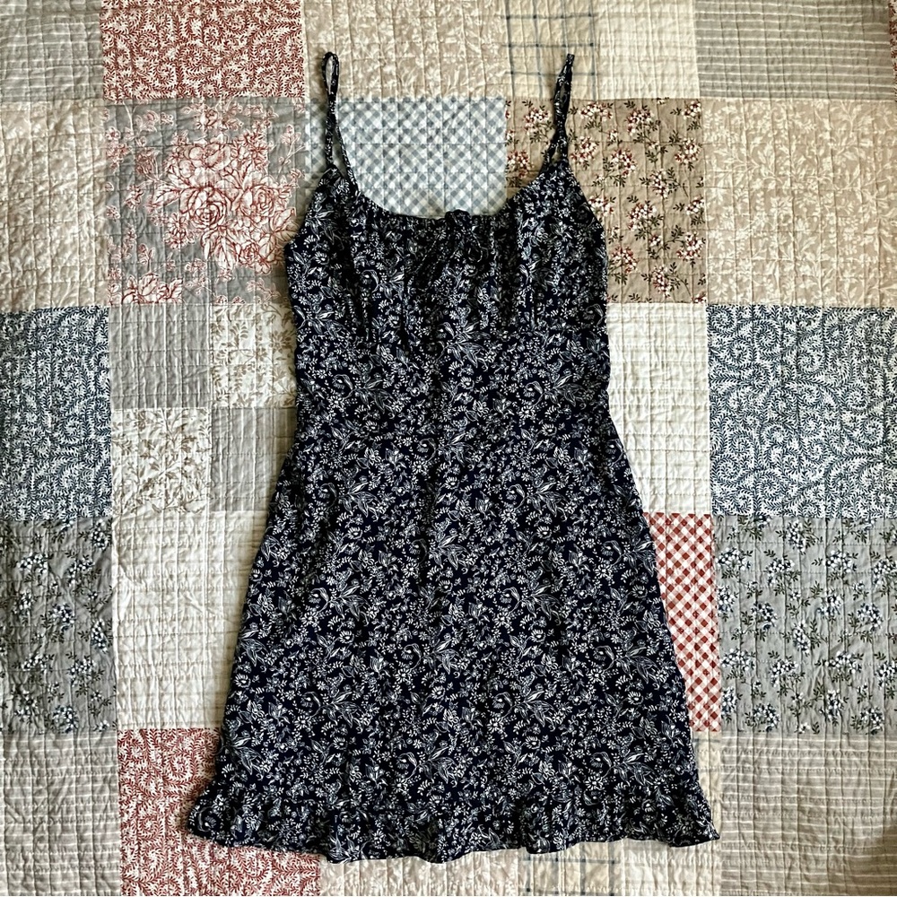 A&F Floral Ruffle Mini Dress